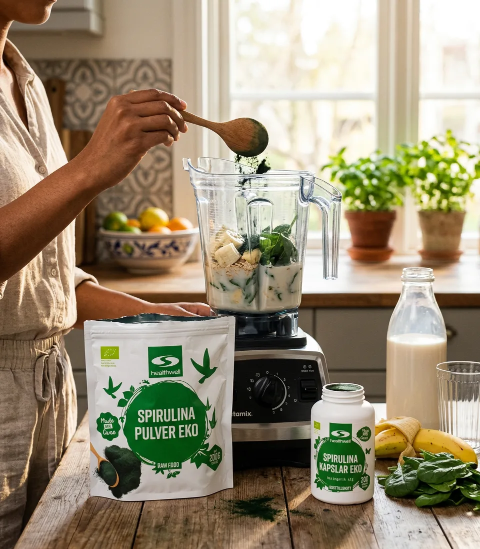 Sådan bruger du spirulina i praksis